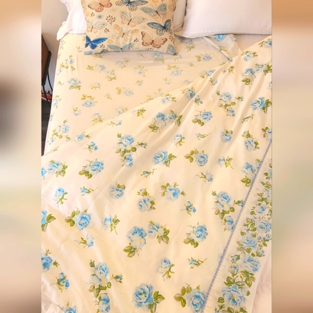 VINTAGE Twin/single Bedding 4pc Combination, Texmade, Cotton/poly Blend - Picture 13 of 15